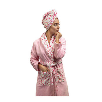 حوله تنپوش پودایران مدل پارادایس رنگ صورتی نرم و لطیف