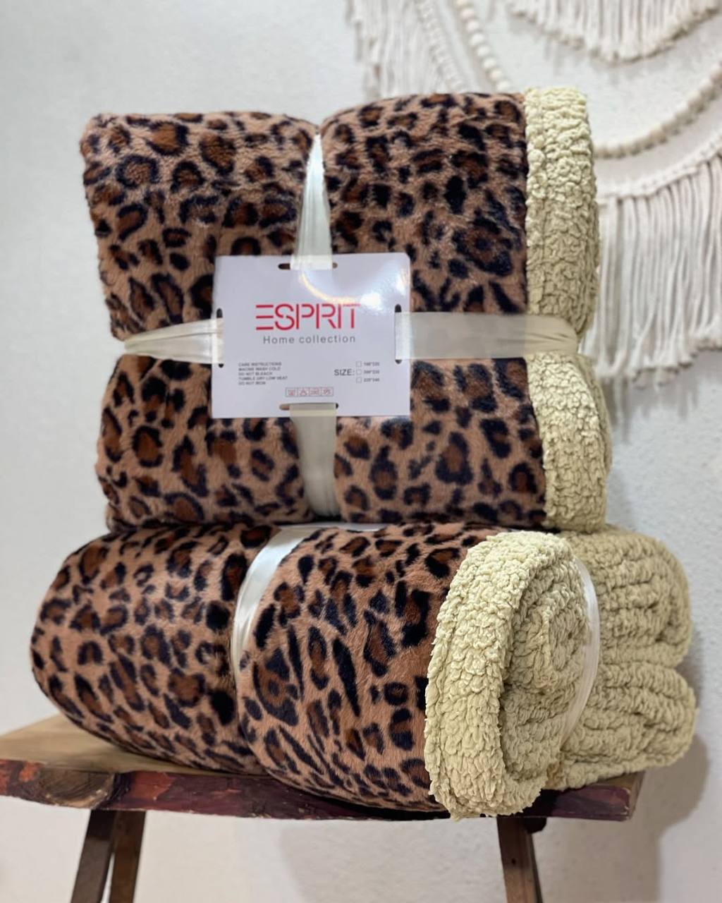 پتو دو رویه پوست پلنگی و تدی نرم و گرم سایز یک نفره