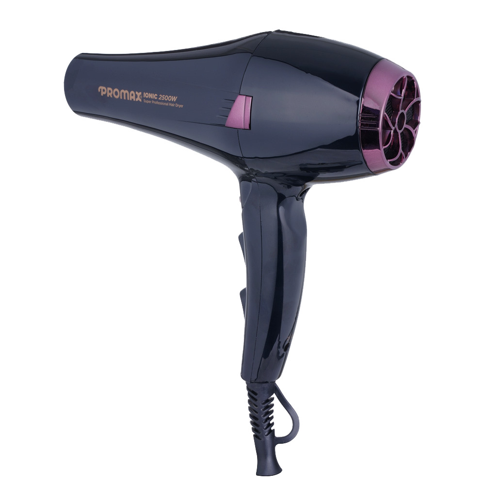 سشوار پرومکس 7250 با موتور قدرتمند و پرتاب باد بالا برای خشک‌کردن سریع مو