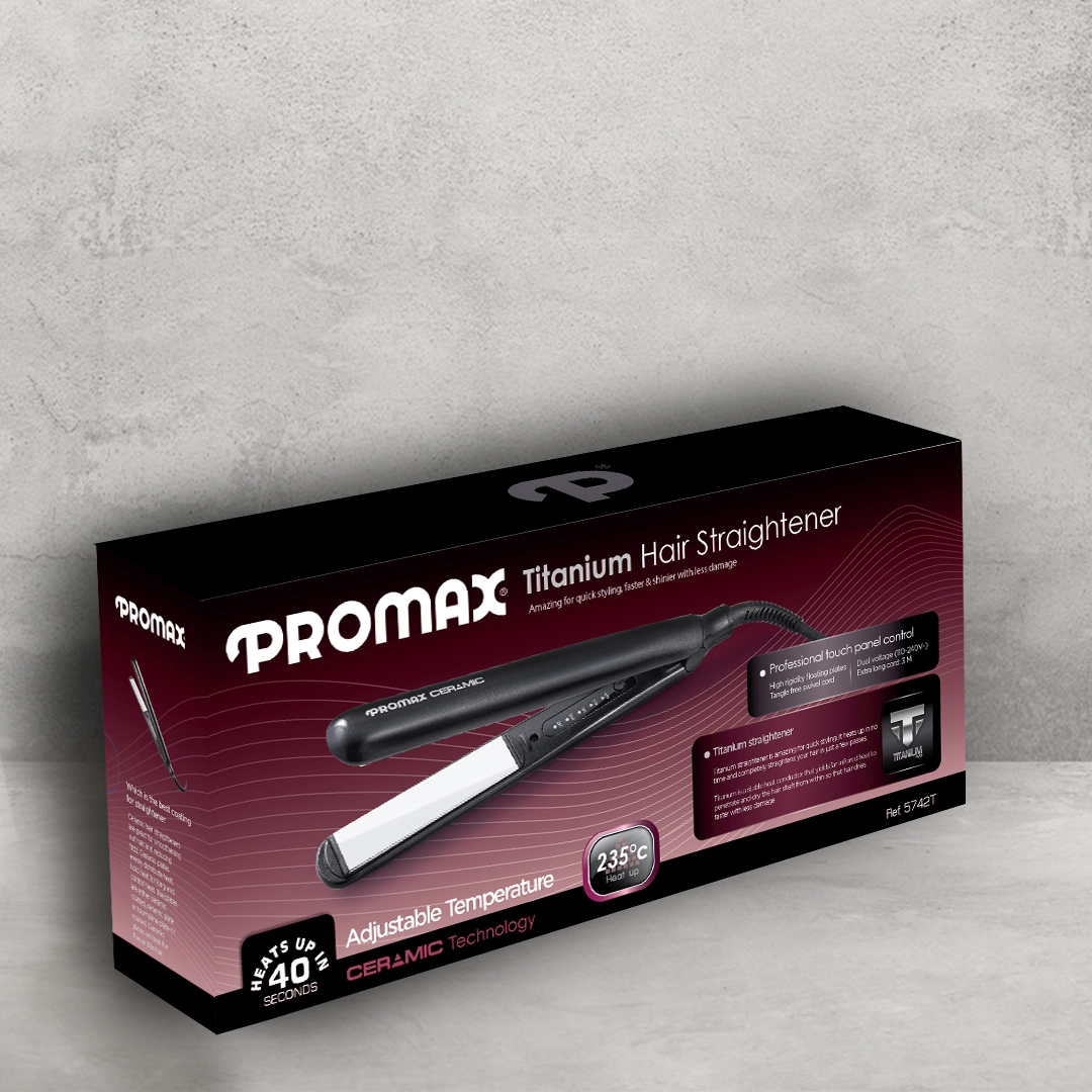 اتو مو پرومکس 5742T برای انواع موها، بدون آسیب رساندن