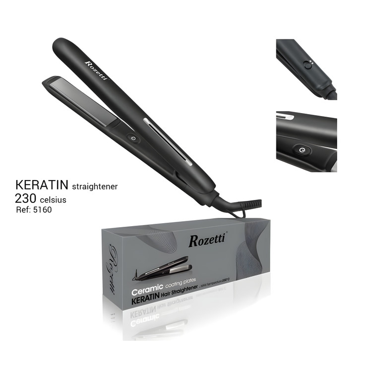 اتو مو کراتینه رزتی مدل 5160 مناسب موهای خشک و آسیبدیده