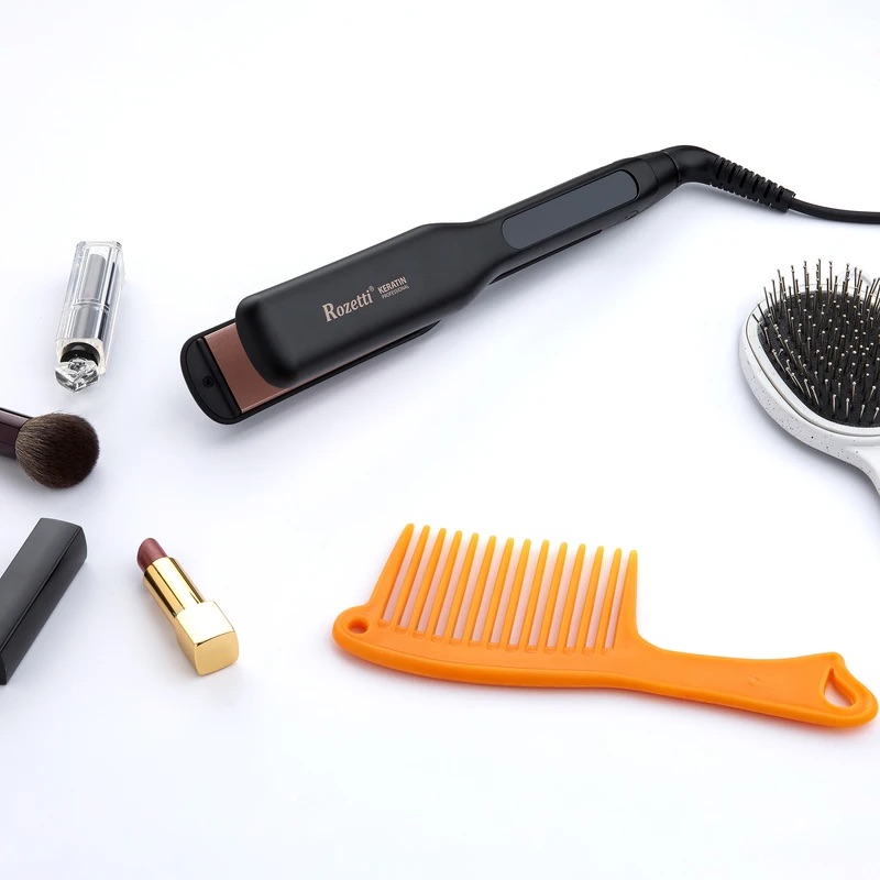 اتو مو حرفه‌ای رزتی با کنترل دما و عملکرد پیشرفته