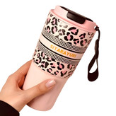 ماگ حرارتی سیتارایوری مدل پلنگی مناسب باشگاه و کوهنوردی