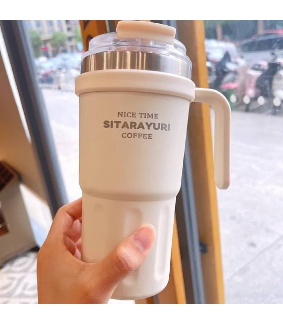 تراول ماگ استیل دوحالته سیتارا یوری برای نوشیدنی گرم و سرد