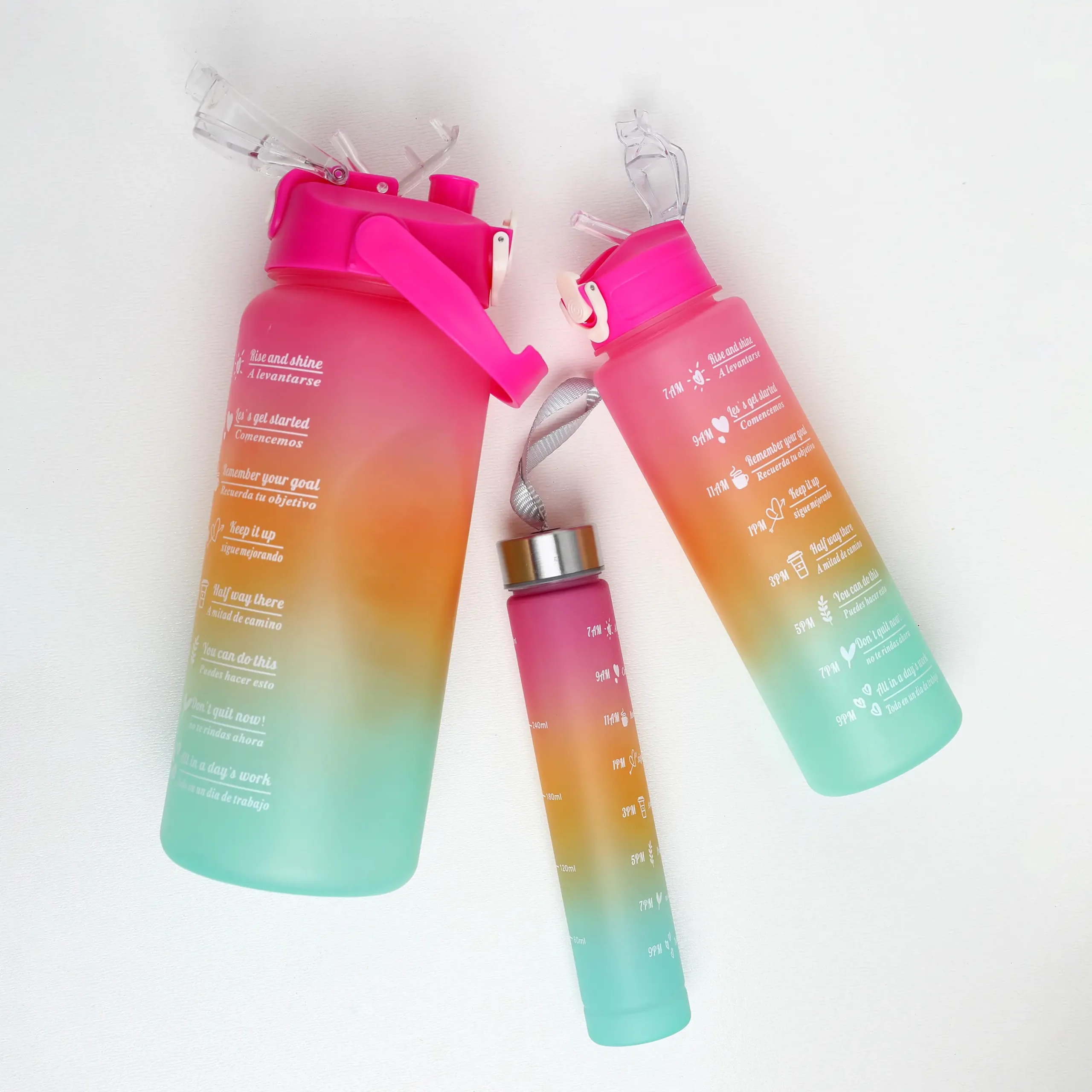 قمقمه سه قلو پاستیلی باشگاهی مناسب ورزشکاران