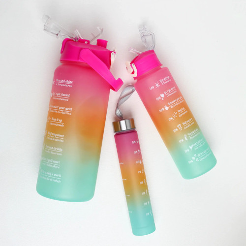 قمقمه سه قلو پاستیلی باشگاهی مناسب ورزشکاران