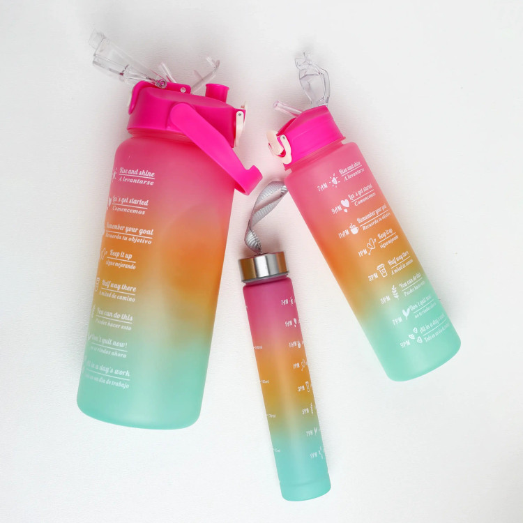 قمقمه سه قلو پاستیلی باشگاهی مناسب ورزشکاران