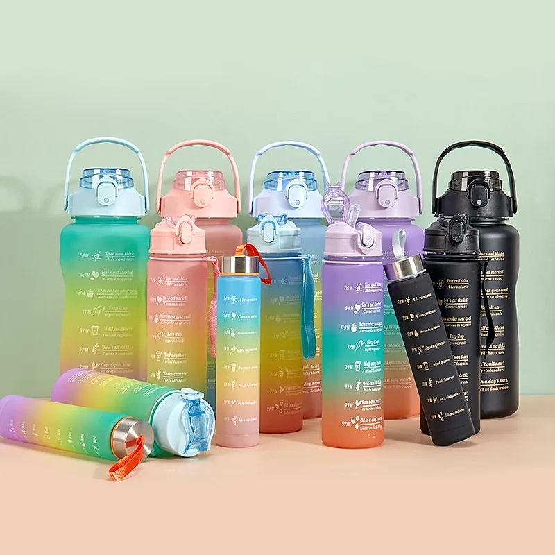 قمقمه ورزشی سه محفظه‌ای باشگاهی پاستیلی