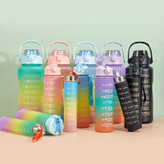 قمقمه ورزشی سه محفظهای باشگاهی پاستیلی