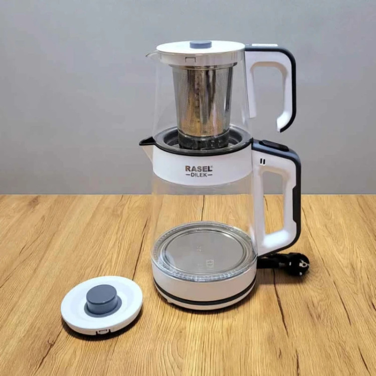 چایساز مدرن شیشهای راسل مدل R-1400 برای آشپزخانه