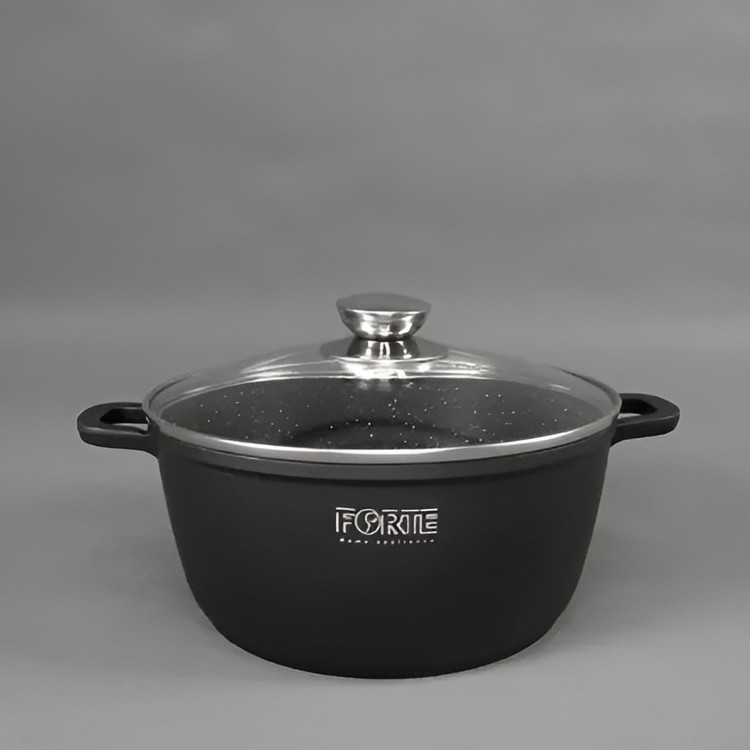 قابلمه فورته با کیفیت بالا و درب پیرکس شفاف