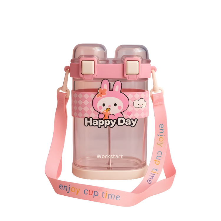 قمقمه عروسکی دو مخزن مناسب کودکان و دانشآموزان