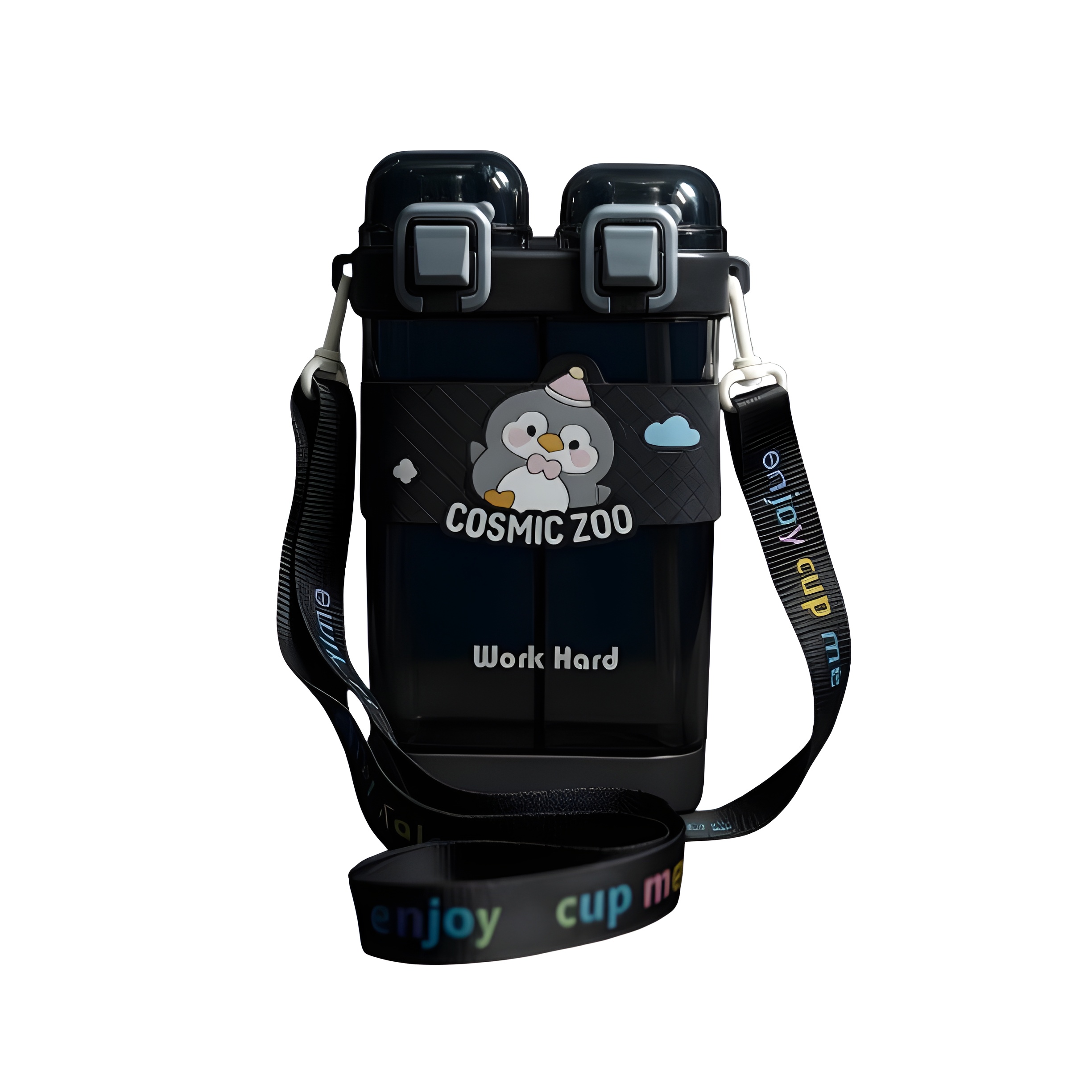 بطری آب دو جداره عروسکی مناسب مدرسه و ورزش