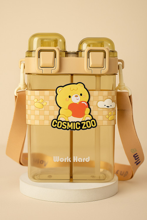 قمقمه عروسکی مدرسهای با دو محفظه جداگانه