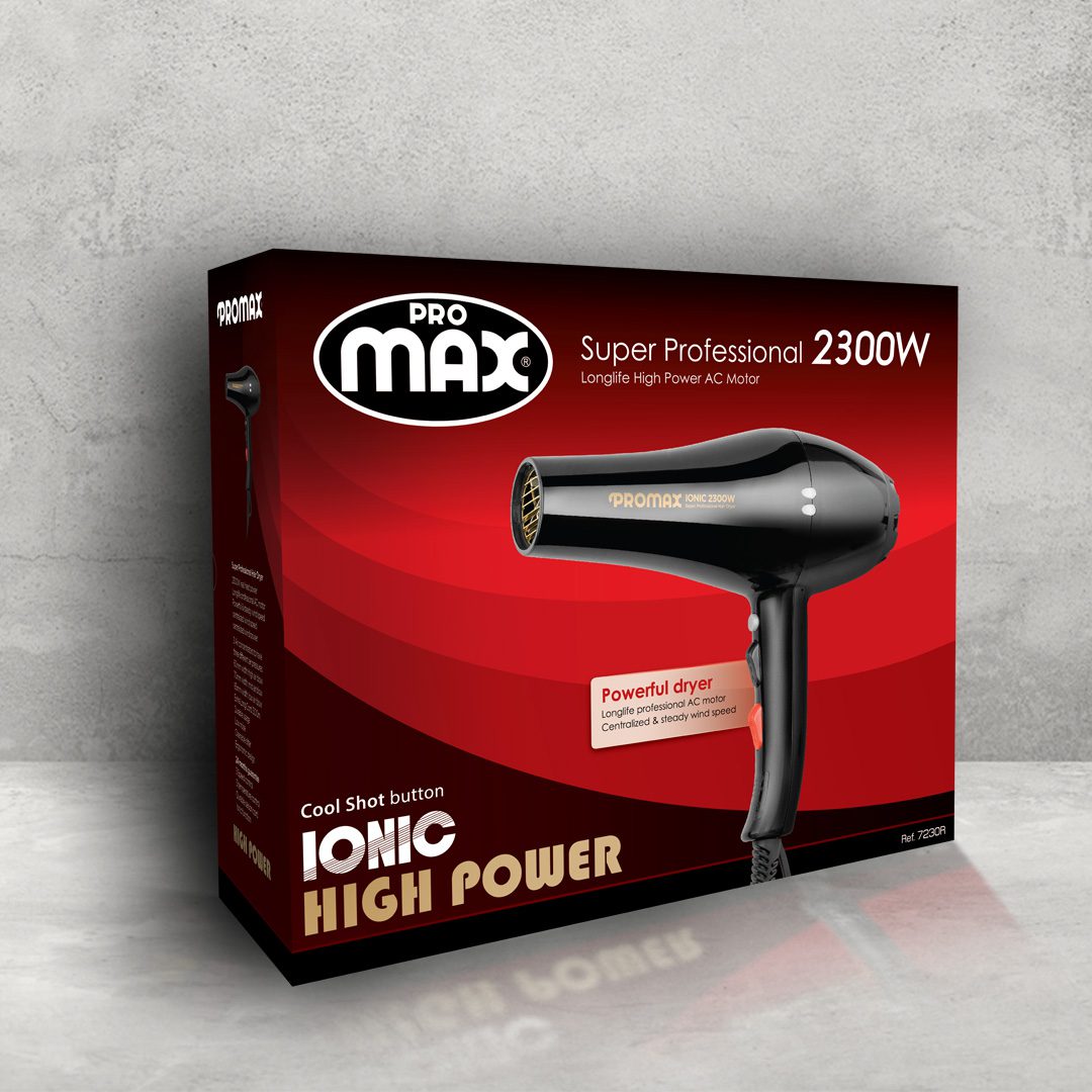 سشوار برقی پرومکس با طراحی مدرن و حرفه‌ای