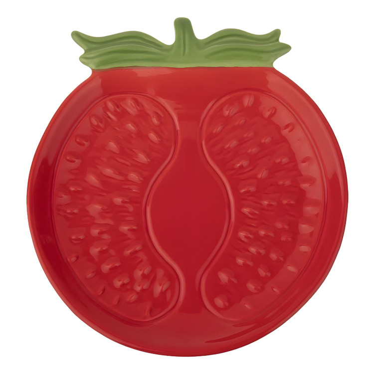 ظرف سرو سرامیکی بنیکو طرح گوجه فرنگی تخت برای پذیرایی