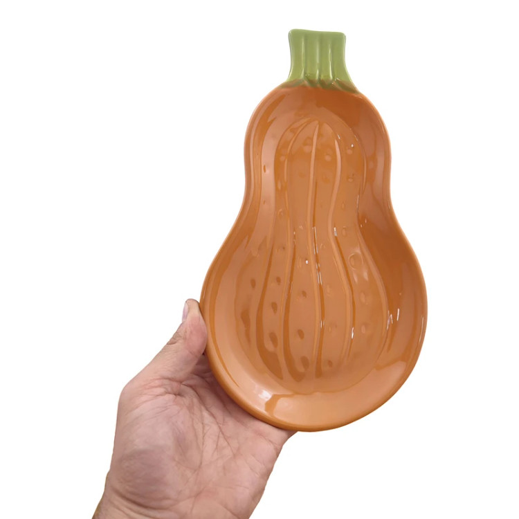 ظرف پذیرایی سرامیکی فانتزی بنیکو مدل کدو تخت