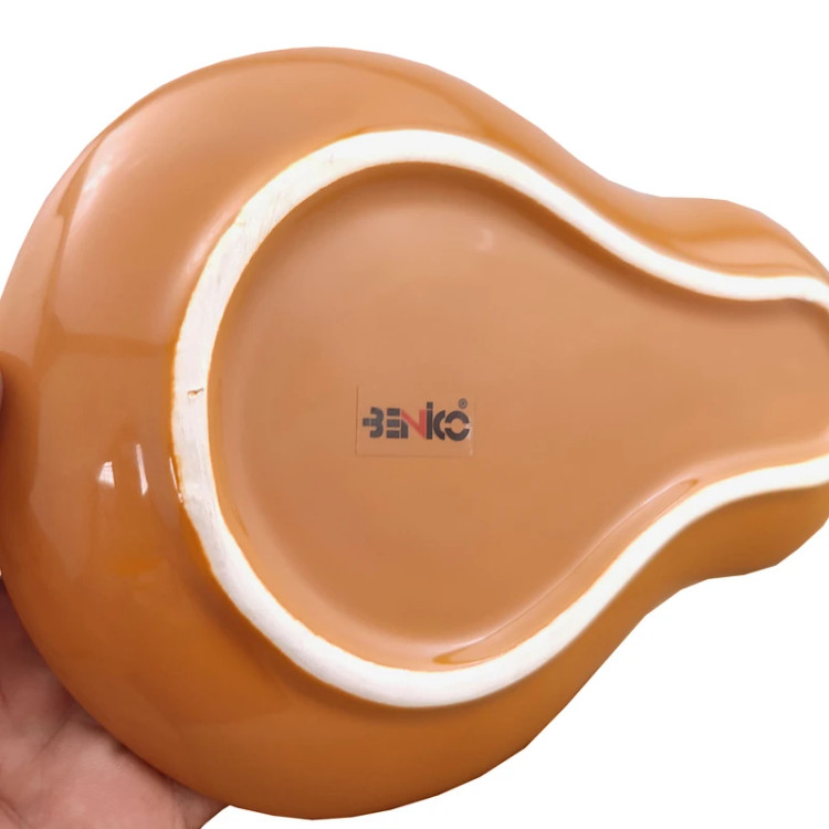 دیس سرامیکی طرح کدو تخت مناسب سرو غذا و میوه