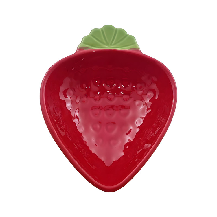 ظرف سرو سرامیکی بنیکو مدل توتفرنگی گود کوچک شیک و فانتزی