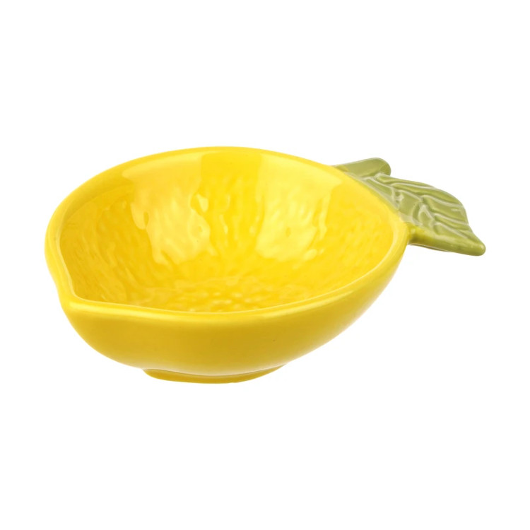 کاسه سرامیکی طرح لیمو گود برای سرو تنقلات و دسر