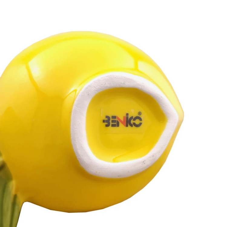 کاسه سرامیکی مدرن طرح لیمو مناسب سرو میوه و سالاد