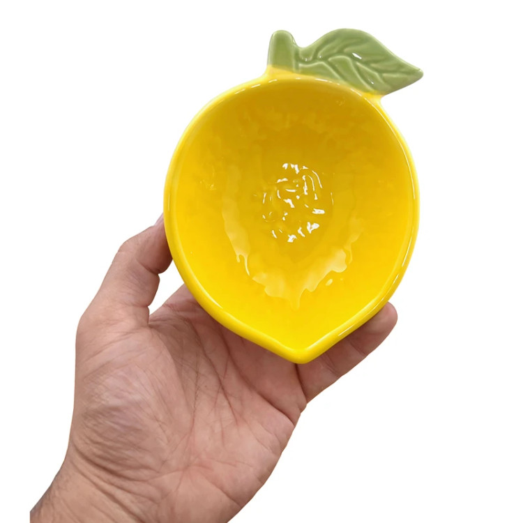 ظروف پذیرایی فانتزی سرامیکی طرح لیمو بنیکو