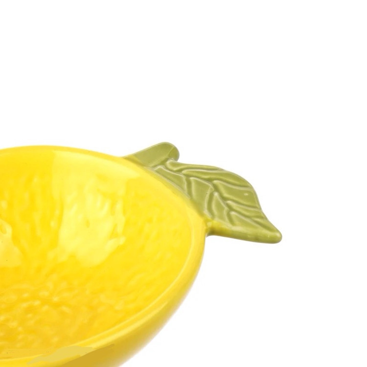 کاسه سرامیکی بزرگ طرح لیمو مناسب مهمانی