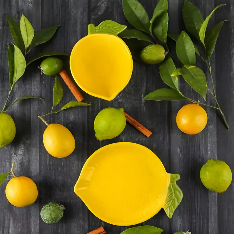 کاسه سرامیکی طرح میوه بنیکو مدل لیمو