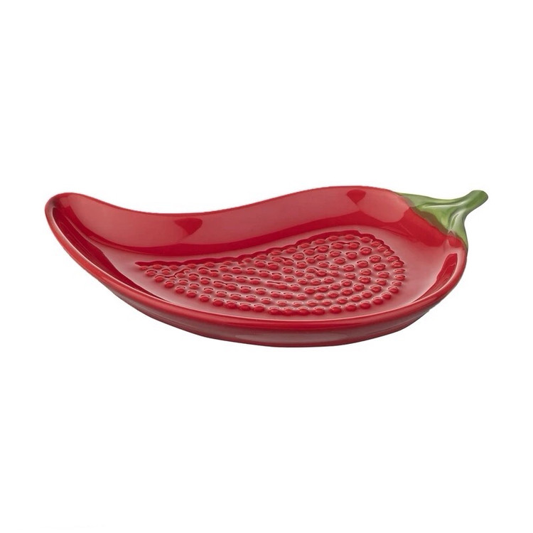 بشقاب سرامیکی فانتزی طرح فلفل برای سرو میوه و دسر