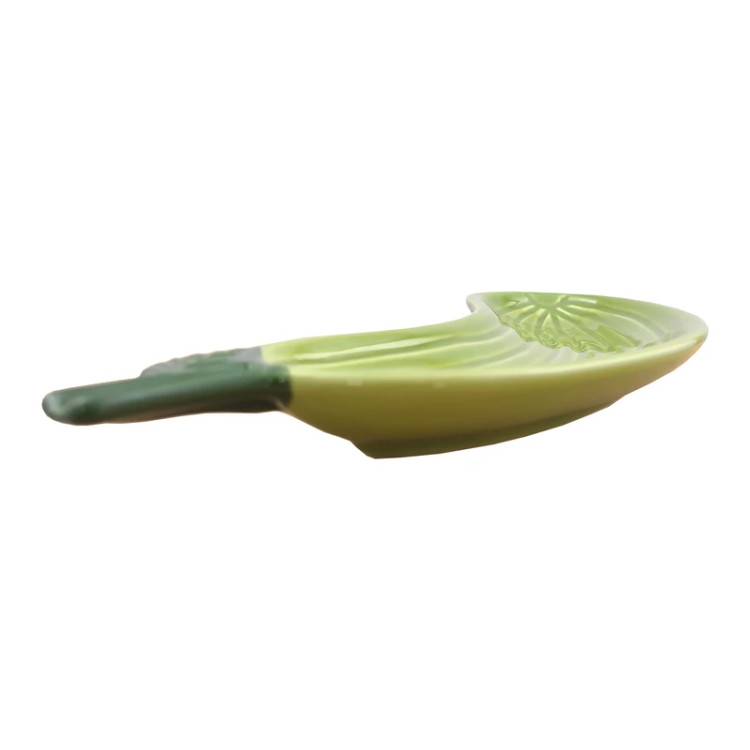 بشقاب سرامیکی طرح خیار تخت برای سرو میوه و تنقلات