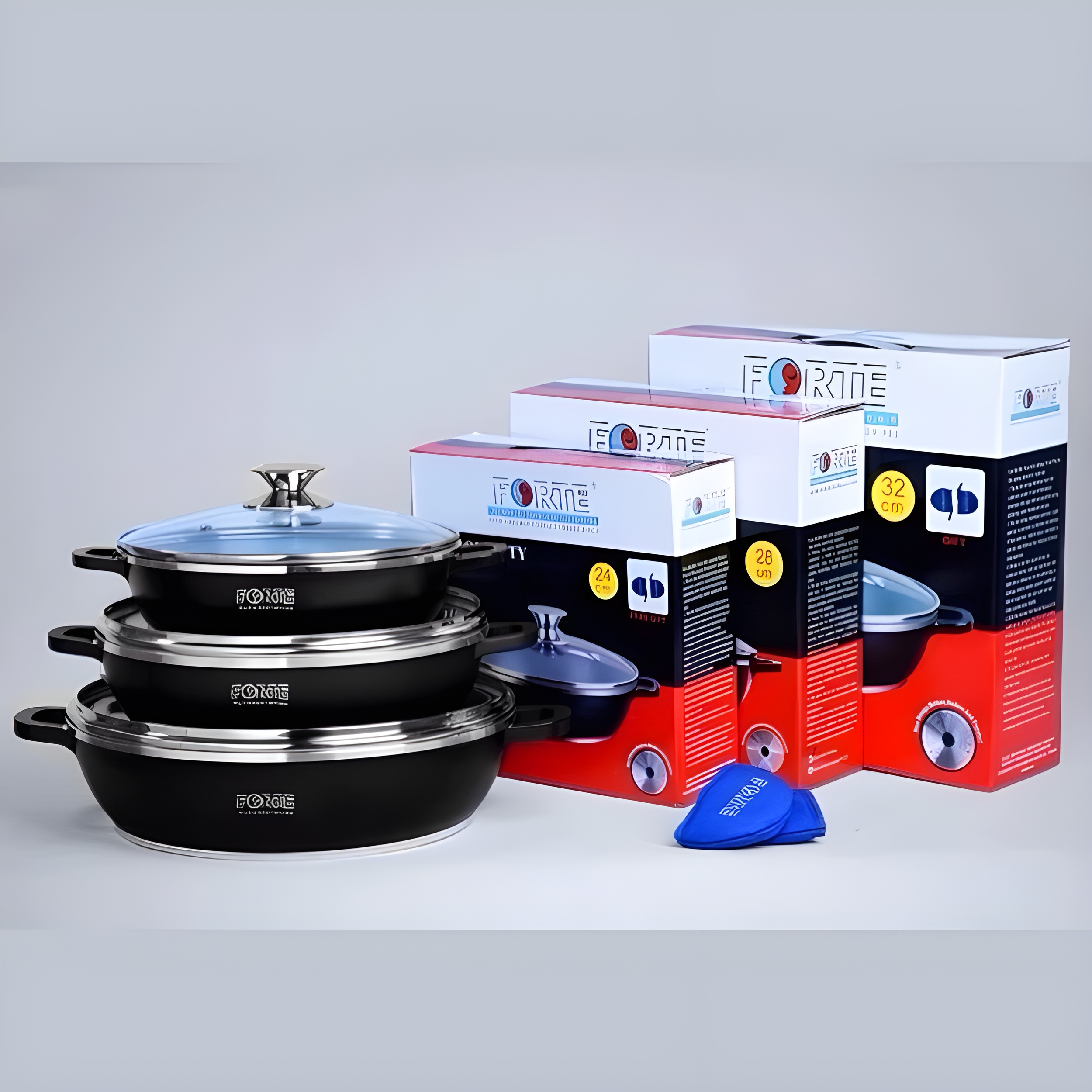 تابه آشپزی فورته گرانیت دو دسته با کیفیت بالا