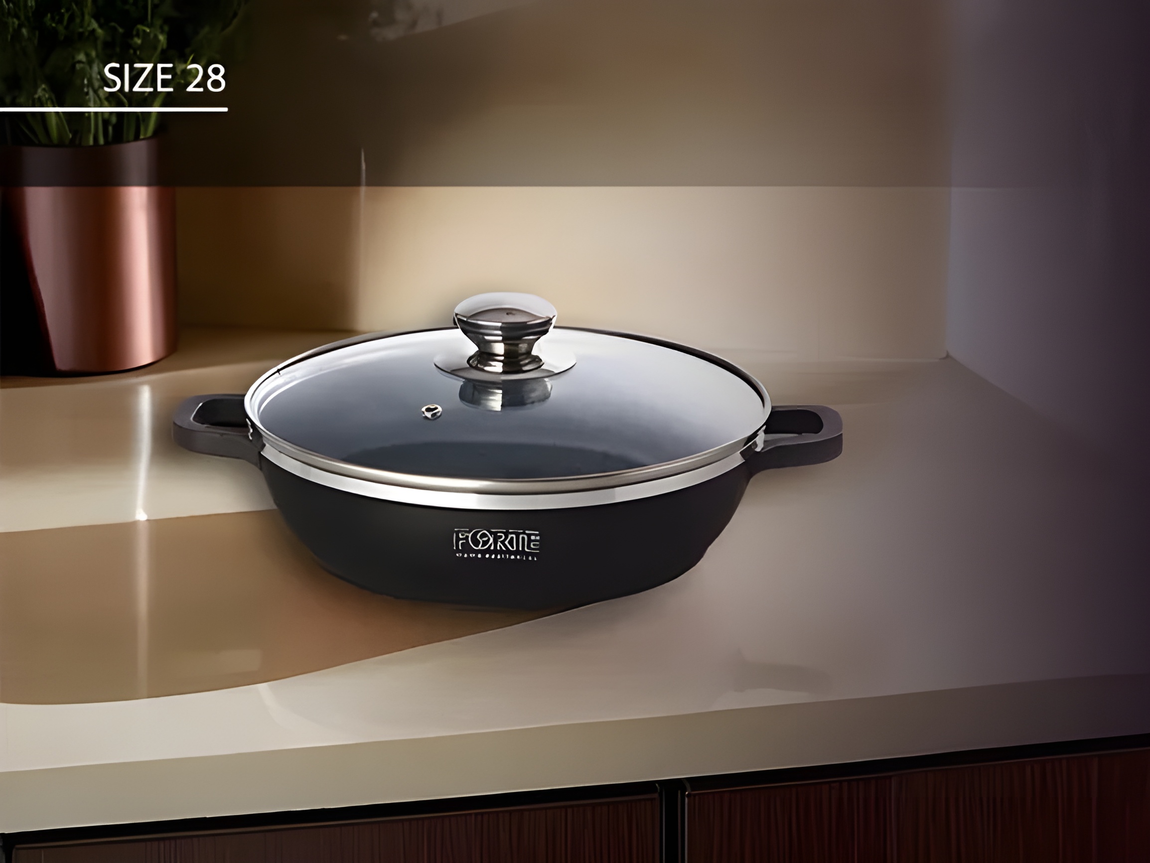 تابه گرانیتی فورته بادوام با دسته‌های ارگونومیک