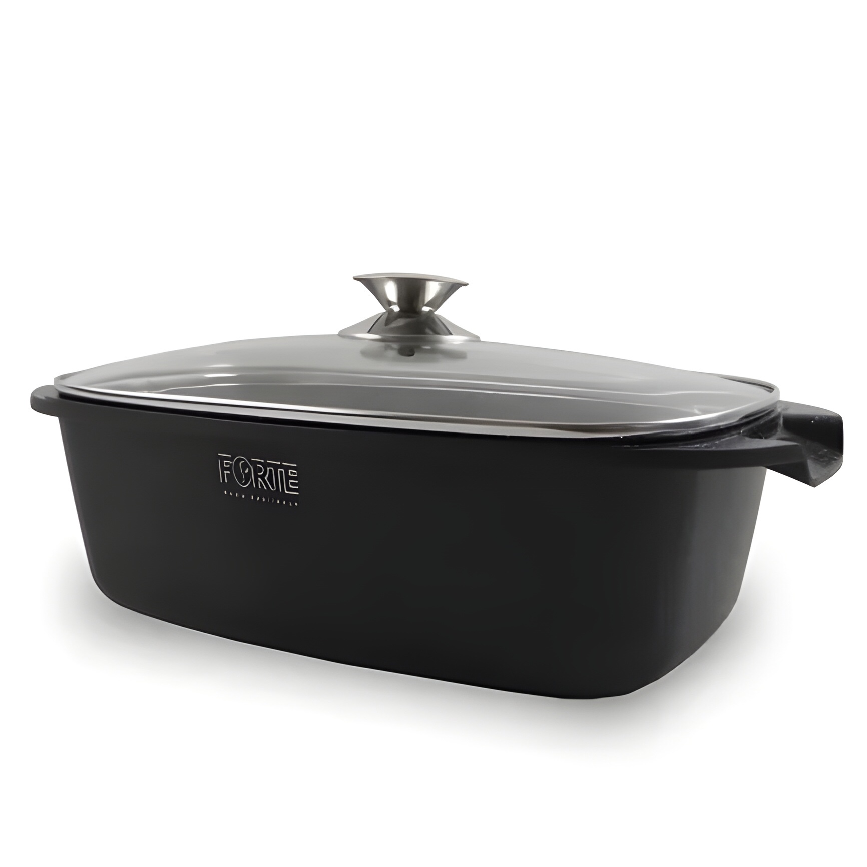 تابه فر مرغ گرانیتی فورته سایز 32 با درب پیرکس مقاوم