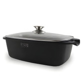 تابه فر مرغ گرانیتی فورته سایز 32 با درب پیرکس مقاوم