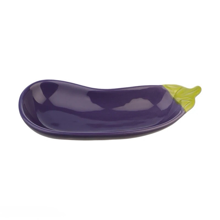 ظرف سرامیکی بادمجان شکل مناسب سرو سالاد و پیشغذا