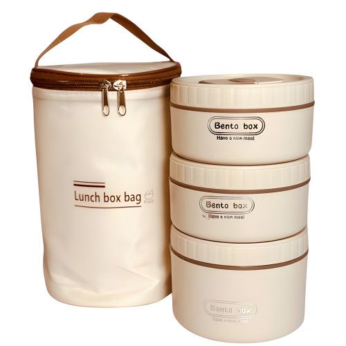 ظرف غذا ۳ تکه استیل اصل و اورجینال با طراحی مدرن