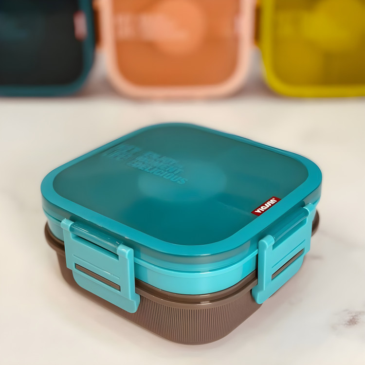 ظرف غذای دو طبقه Bento مناسب مدرسه و محل کار