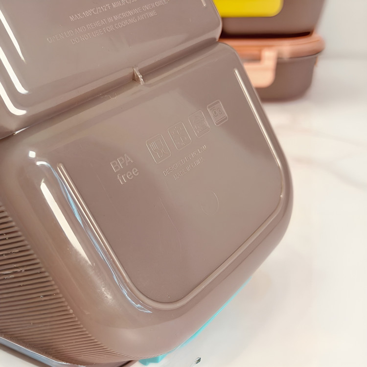 Lunch Box مستطیل بنتو با طراحی مدرن و رنگبندی متنوع