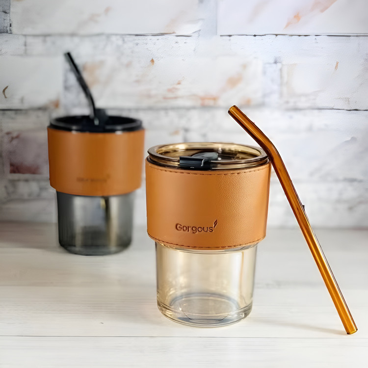 لیوان پیرکس مقاوم و شیک گرجس با طراحی مدرن