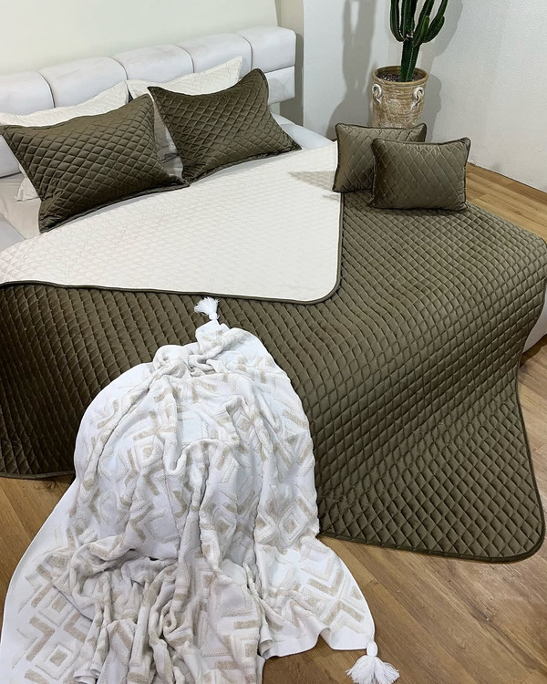 ست روتختی پنبه دوزی شیک مدل SUNAR مناسب چهار فصل