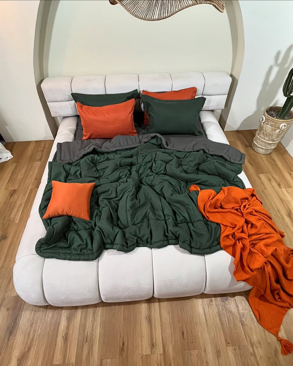 ست خواب مینیمال چهار فصل با پارچه کتان ابریشم