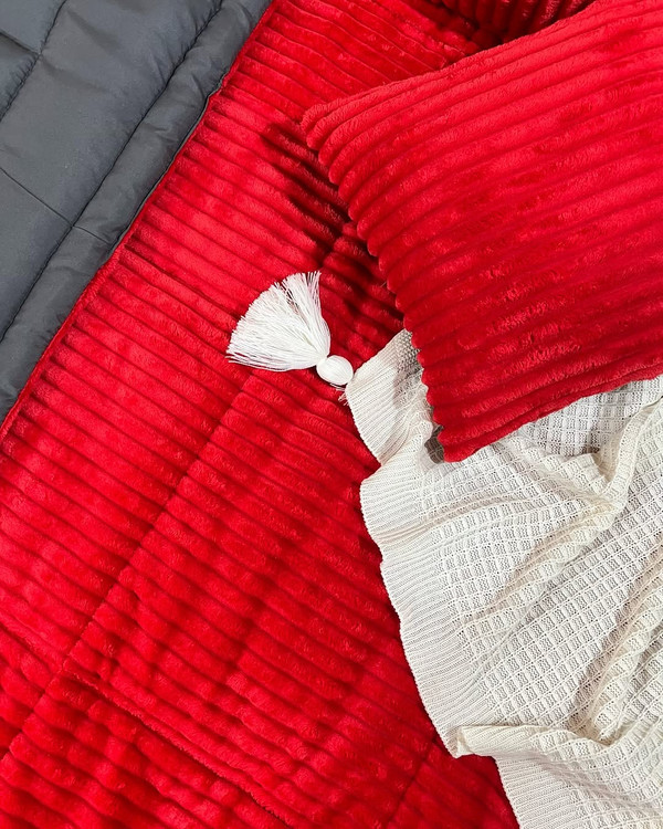 روتختی چهار فصل پارچه کبریتی مناسب اتاق خواب مینیمال