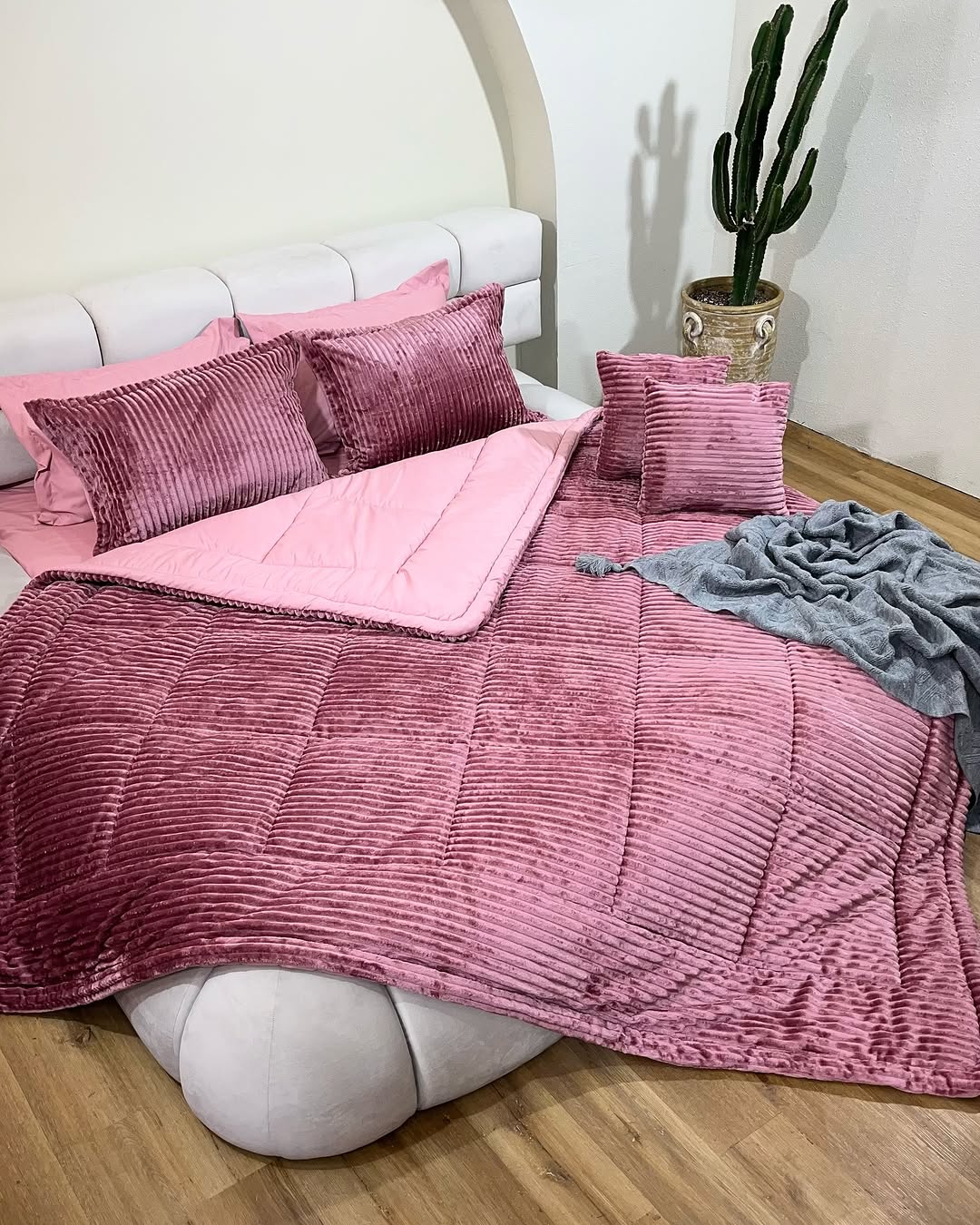 ست خواب چهار فصل پارچه کبریتی در طرح ساده و زیبا