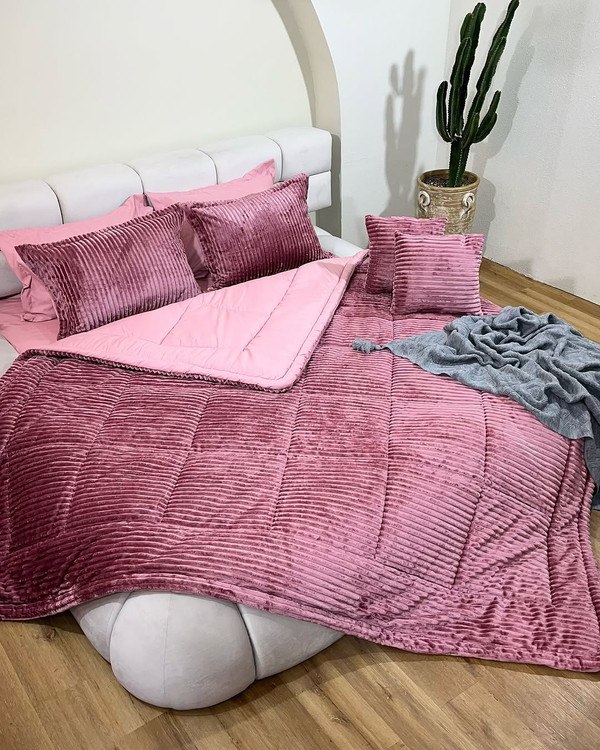 ست خواب چهار فصل پارچه کبریتی در طرح ساده و زیبا