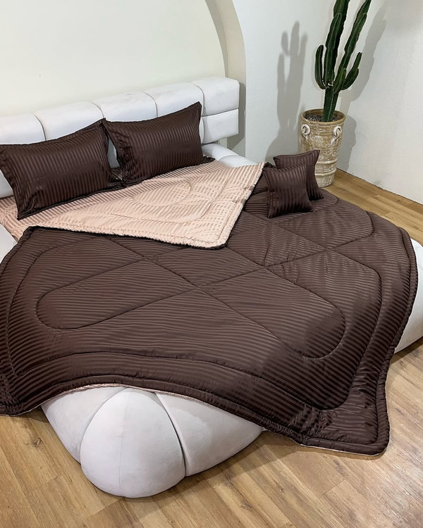 ست خواب چهار فصل ساتن ابریشم با دوخت استاندارد