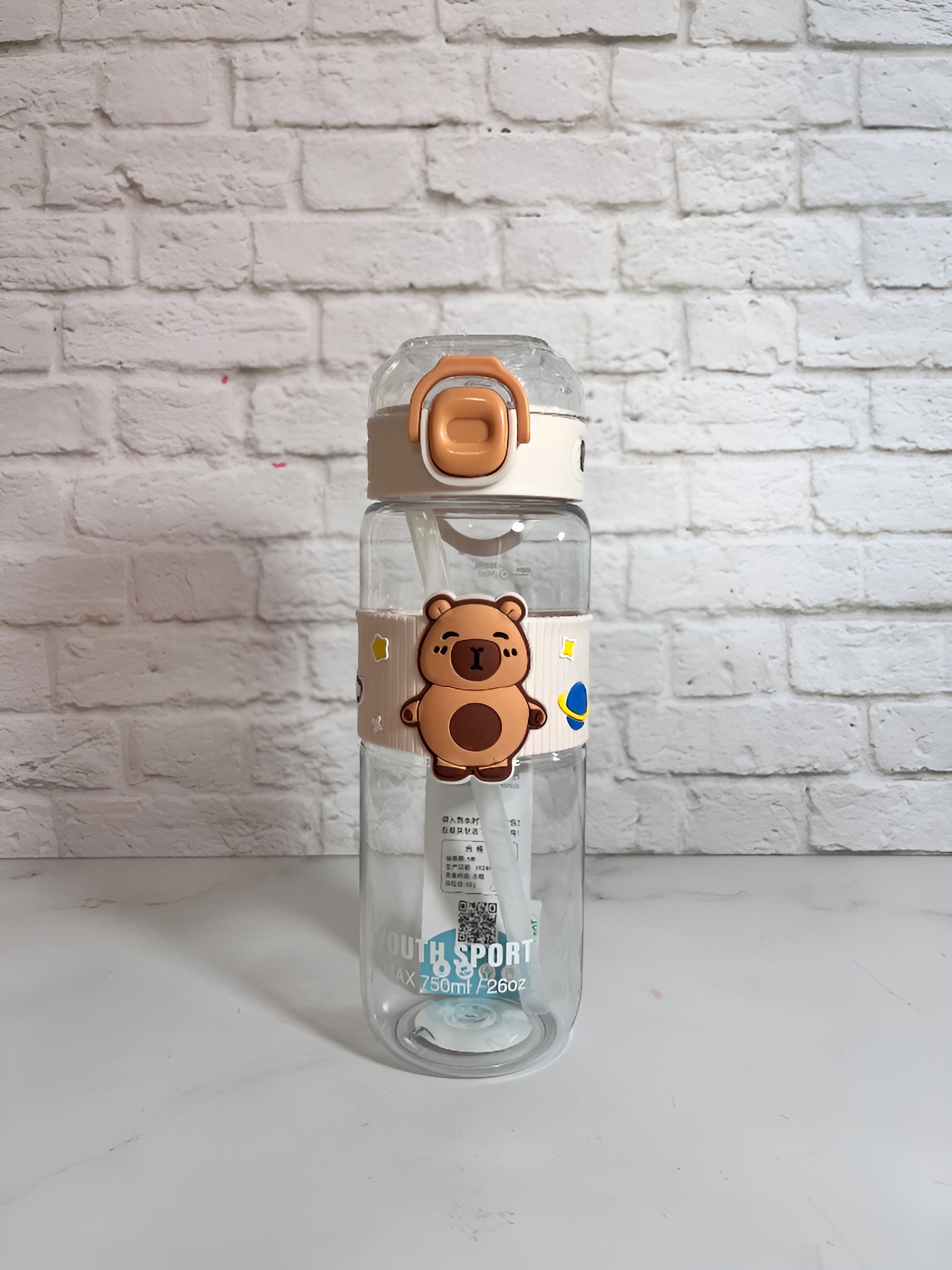 قمقمه کودک خرسی با درب محکم و ضد نشت