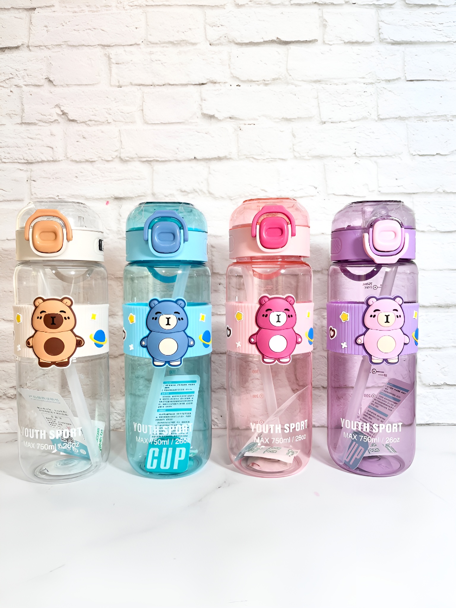 قمقمه سبک کودکانه با طرح خرسی دوست‌داشتنی