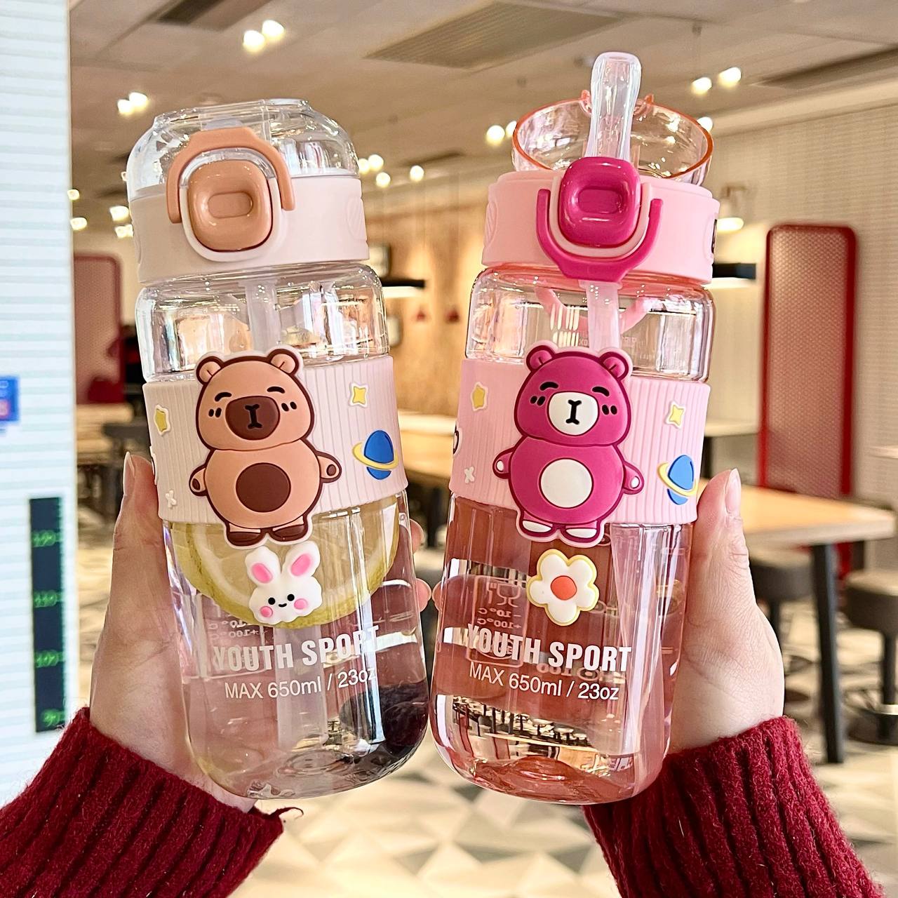 قمقمه خرسی کودک با طراحی ایمن و جذاب