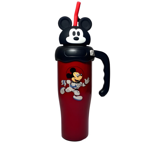 تراول ماگ کودکانه طرح میکی موس با درب فانتزی و نی