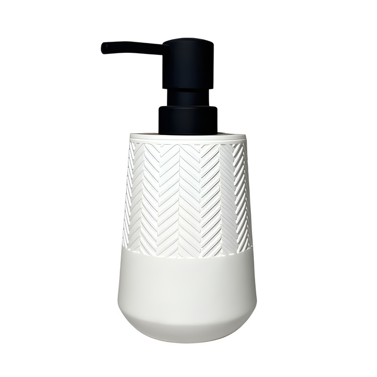 ظرف مایع دستشویی لوکس با سطح بافتدار و پمپ مقاوم